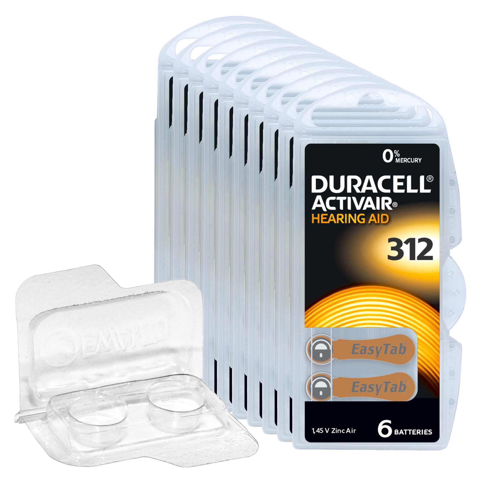 18 x Varta Ecopack Typ 675 Mercury Free Hörgerätebatterien PR44