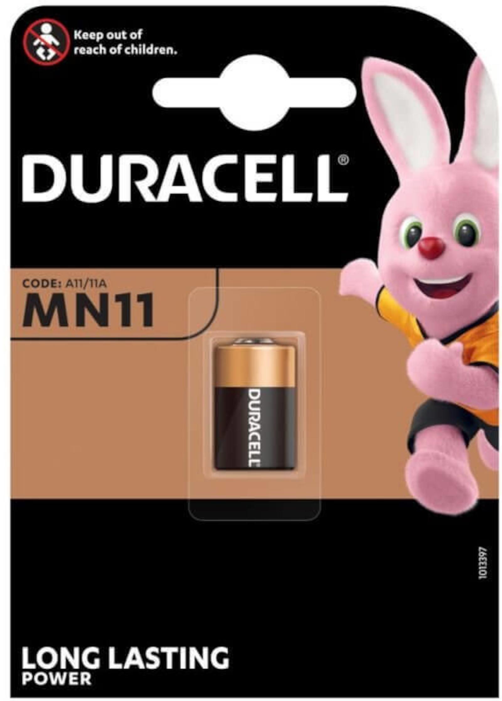 Duracell MN11 6V Alkaline Batterie Blister 11A E11A GP11A für Garagenöffner Fernbedienung Toröffner MN11