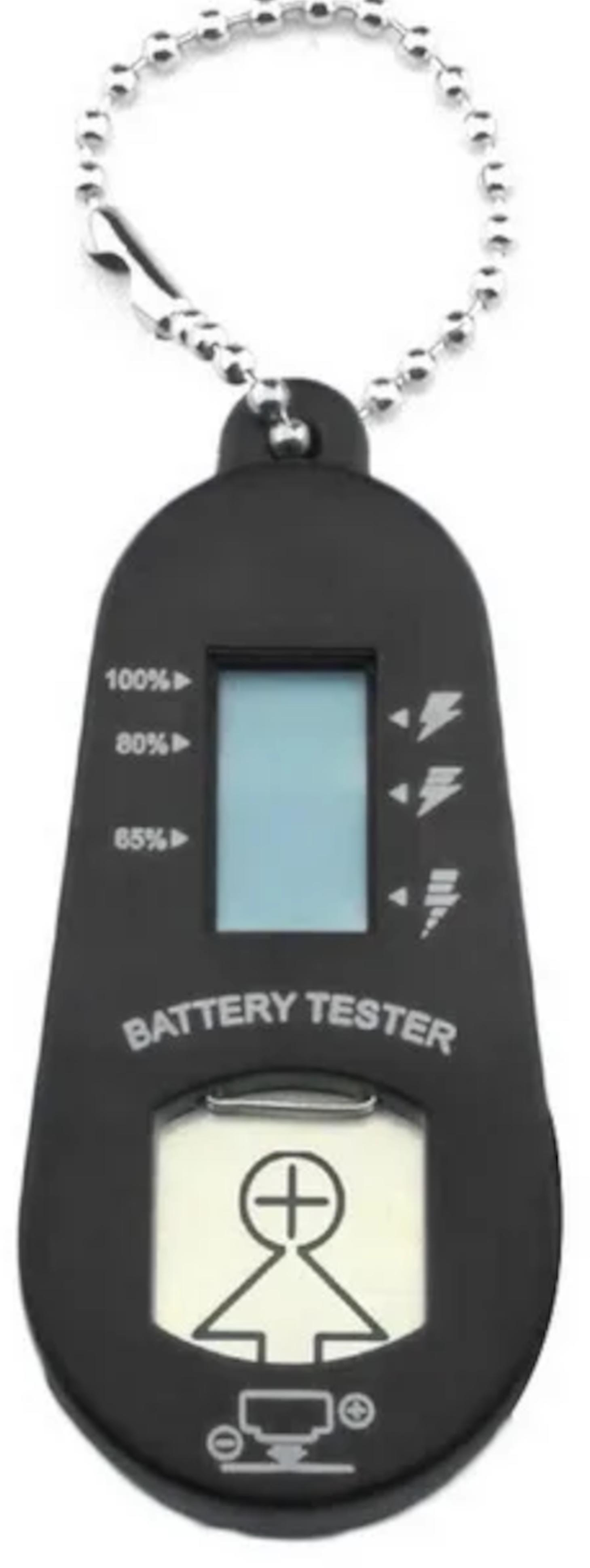 EWANTO Hörgerätebatterientester Schwarz Batterietester Tragbares Messgerät Zuverlässiges Testgerät zum Anzeigen der Kapazität Knopfzellentester Einfache Handhabung KNTE-01