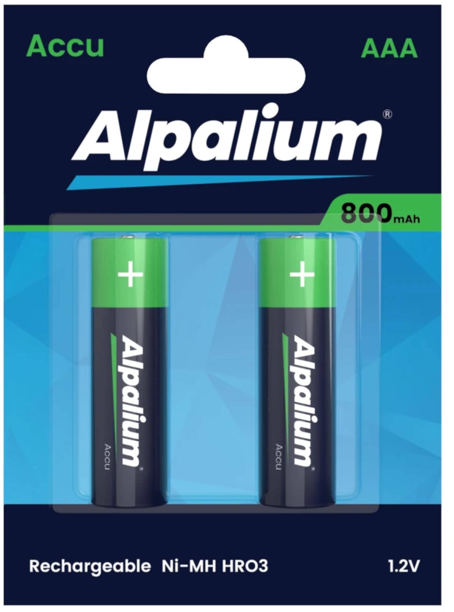 Alpalium AAA Accu 2er Blister Akku 800 mAh NiMH HR03 1,2V 18008203