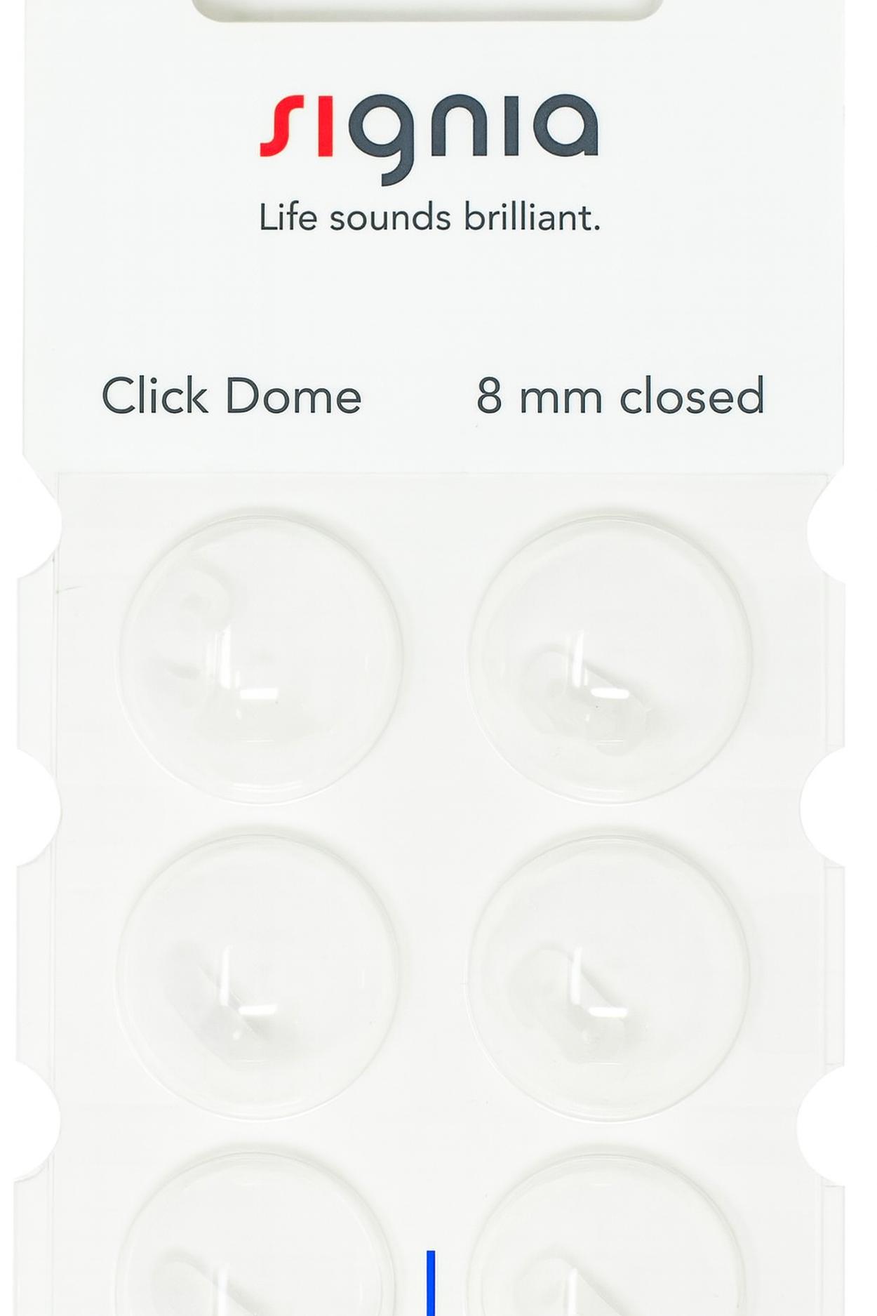 Signia Click Domes Signia 10426020 Click Domes 8 mm closed 6er Blister Weiß ...