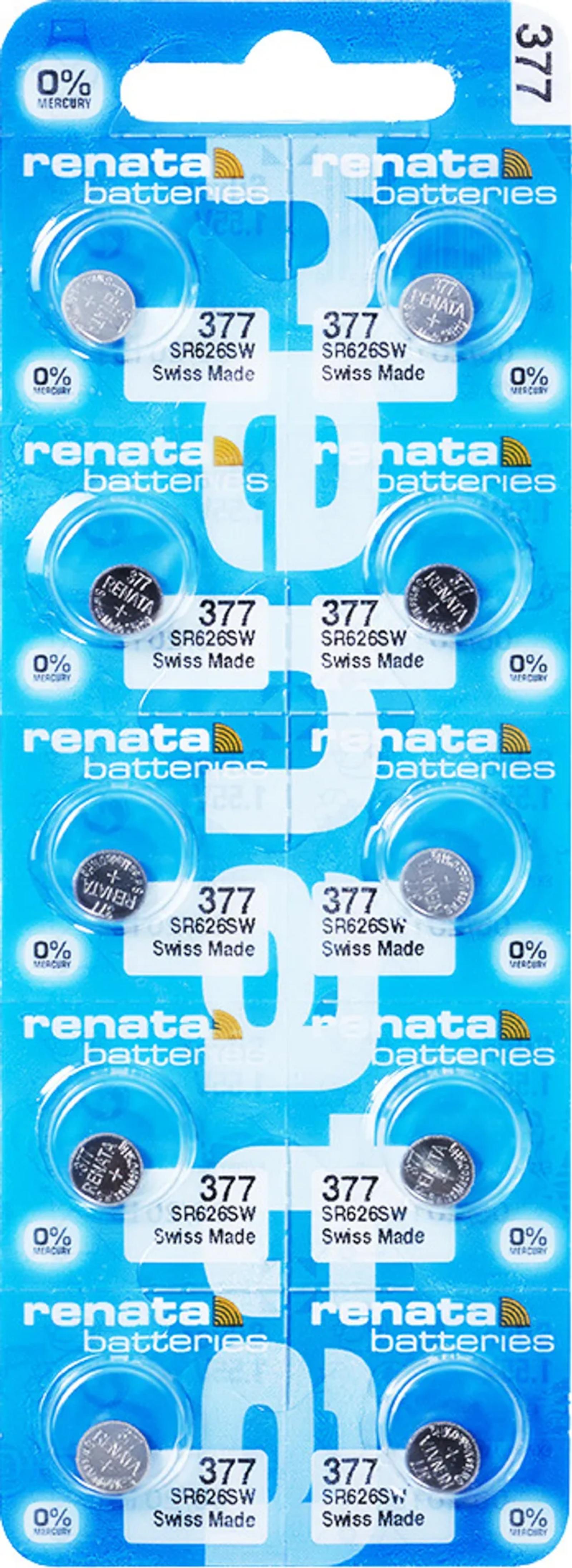 Renata 377 / SR626SW 10er Blister 377