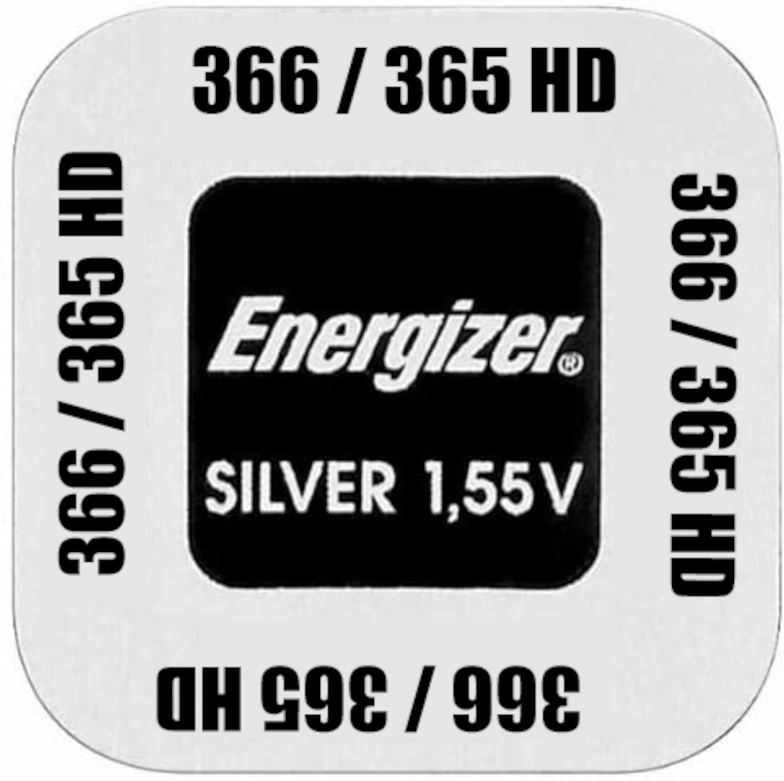 Energizer Uhrenbatterie 365 SR1116SW  1,55V E301538006 Silberoxid Uhrenknopfzelle in 1er-Miniblister E301538006