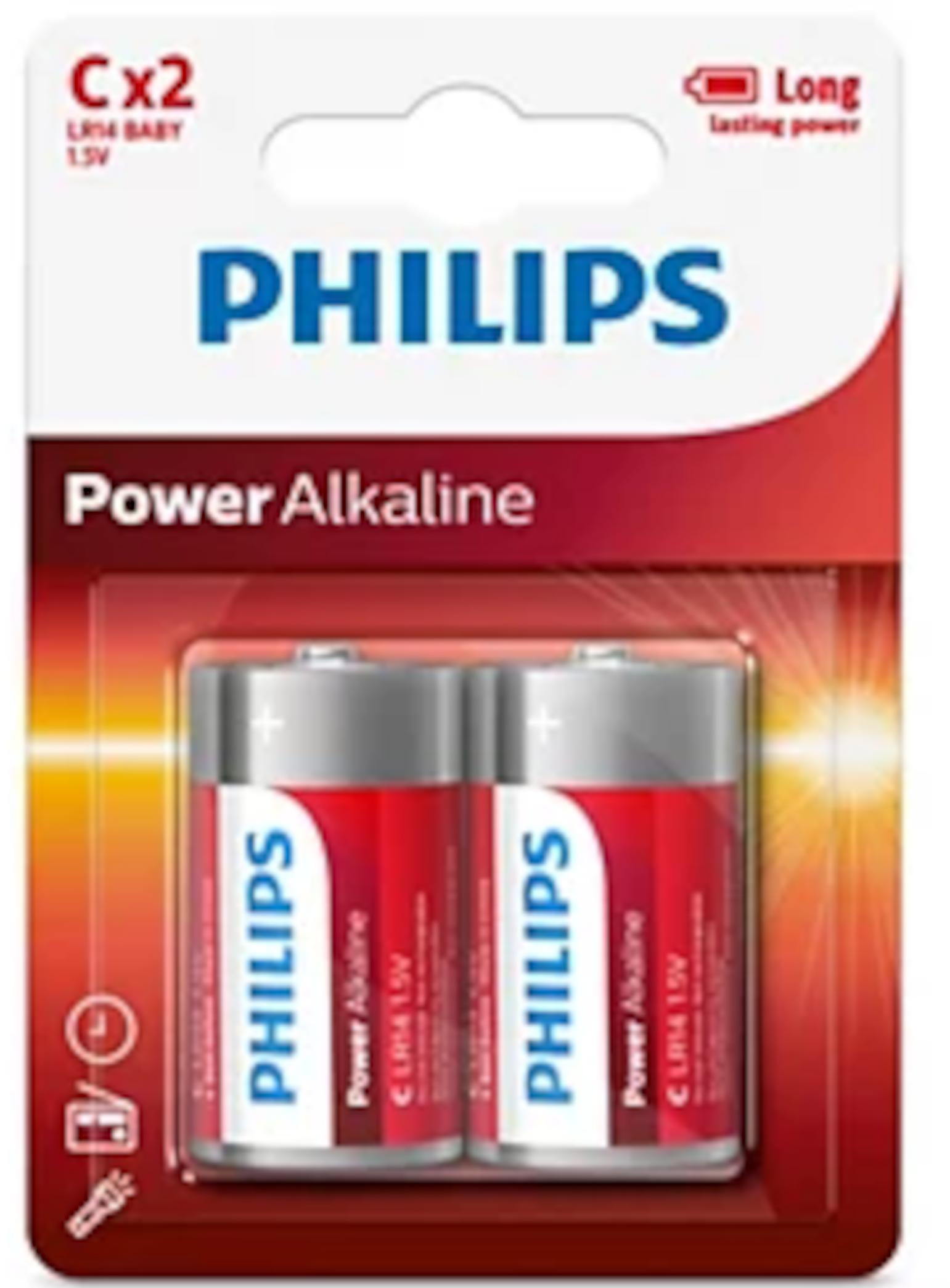 Philips Power Alkaline C/LR14 2er blister LR14P2B/10