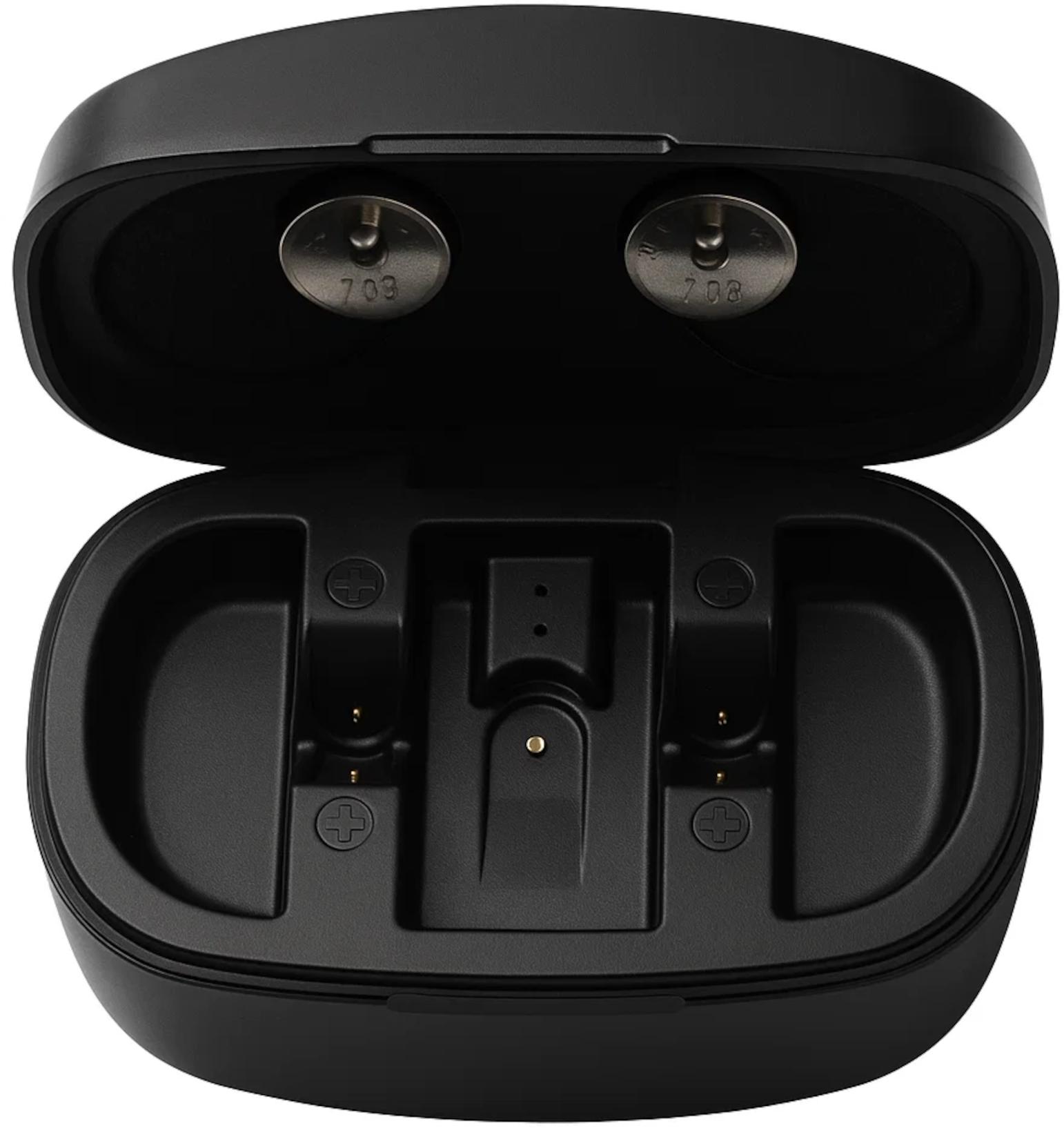 EWANTO Hörgeräteakkuladegerät A675 Kit mit 2x Akku Schwarz 02336