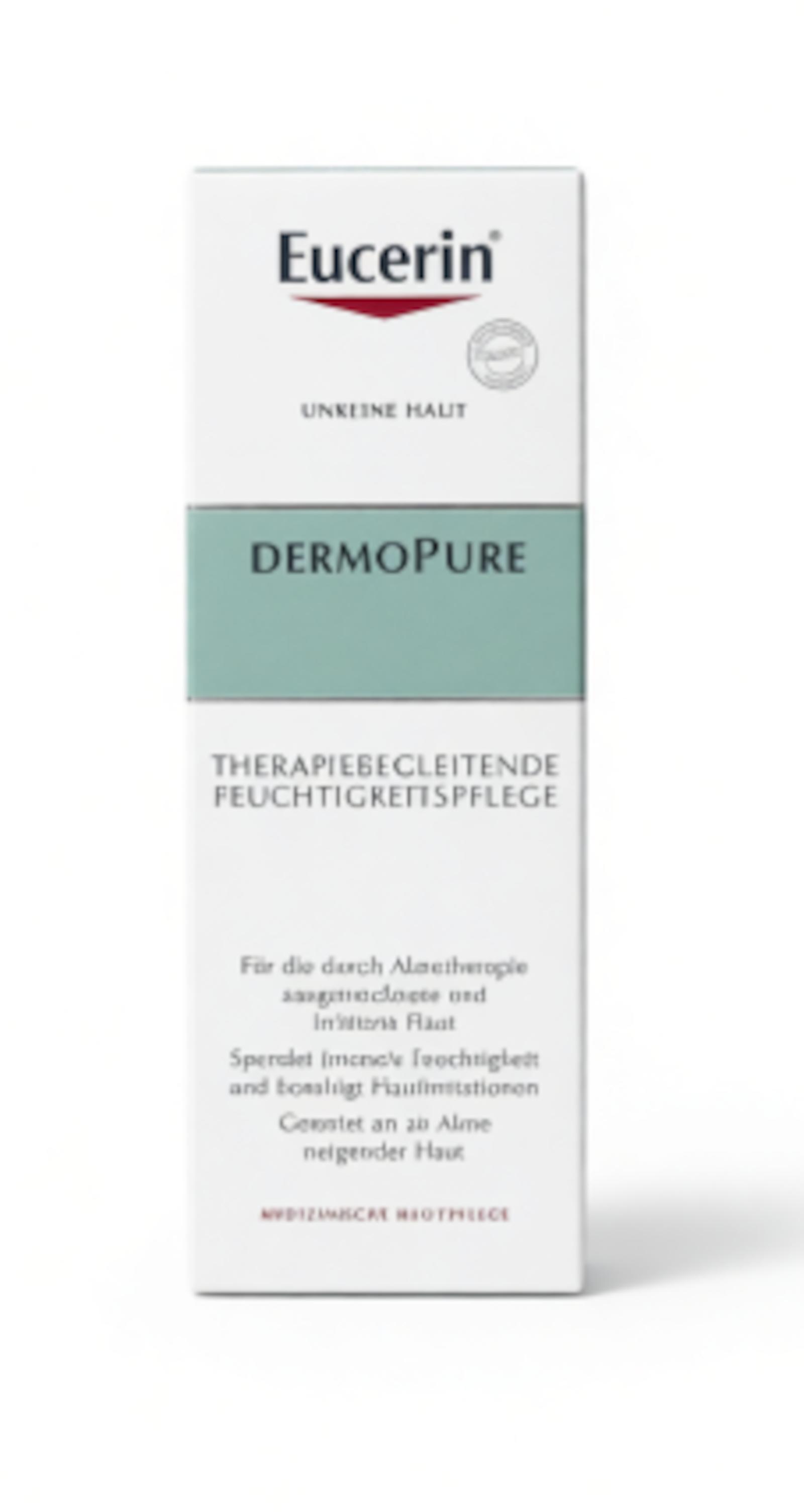 Beiersdorf 12x Eucerin DermoPure 50ml Therapiebegleitende Feuchtigkeitspflege für Aknetherapie und irritierte ausgetrocknete Haut 13235704