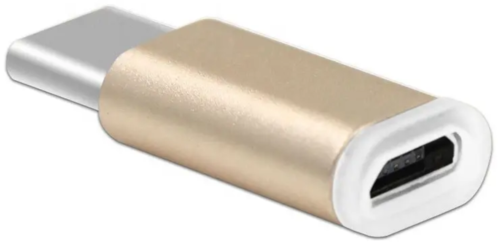 EWANTO USB-C (m) auf micro USB (w) Adapterstecker Rosegold für Smartphone Laptop Tablet Adapter LMRR-01
