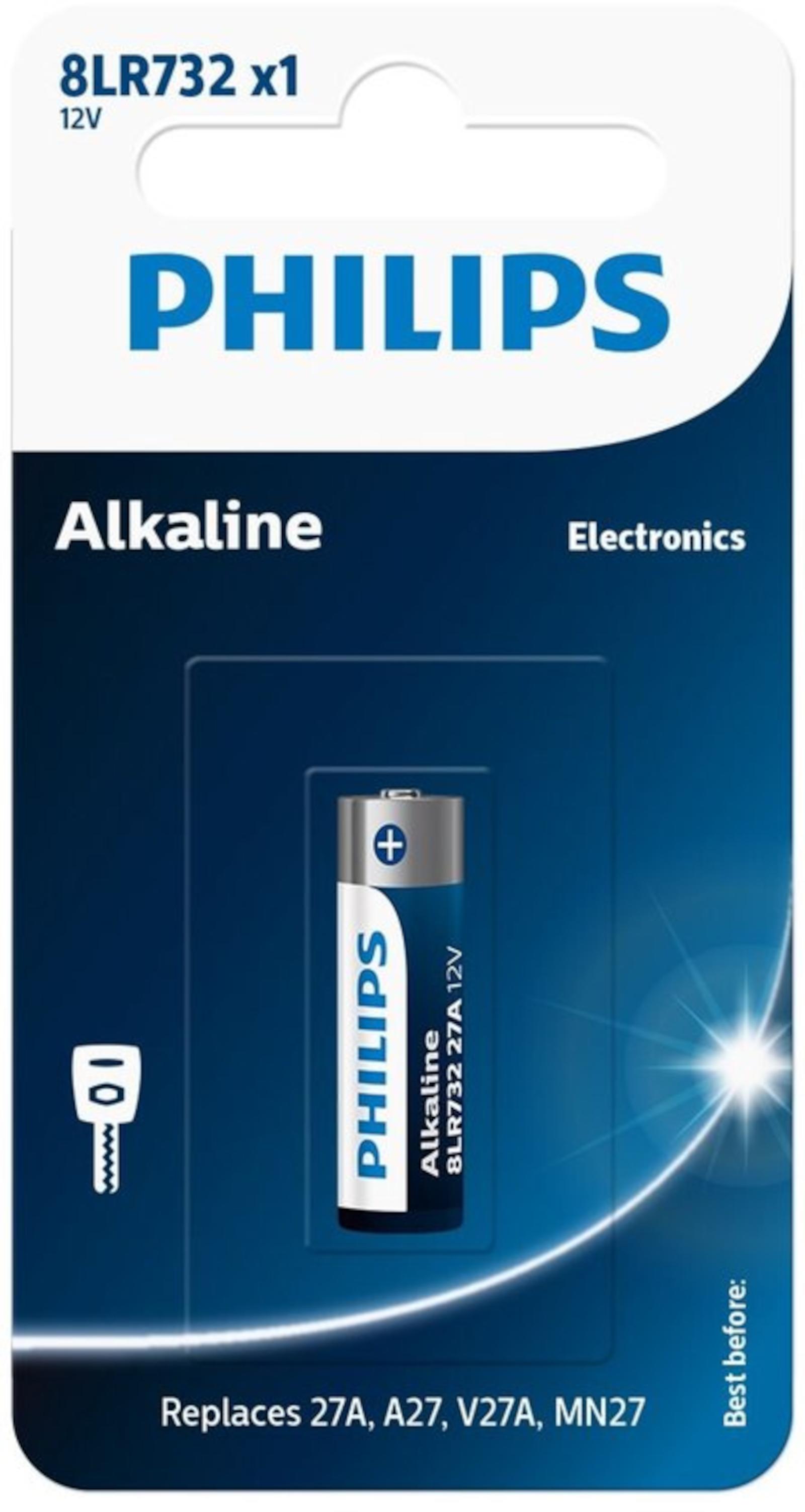 Philips Alkaline 12,0 V 1er blister LR27A 8LR7332 MN27 8LR7332