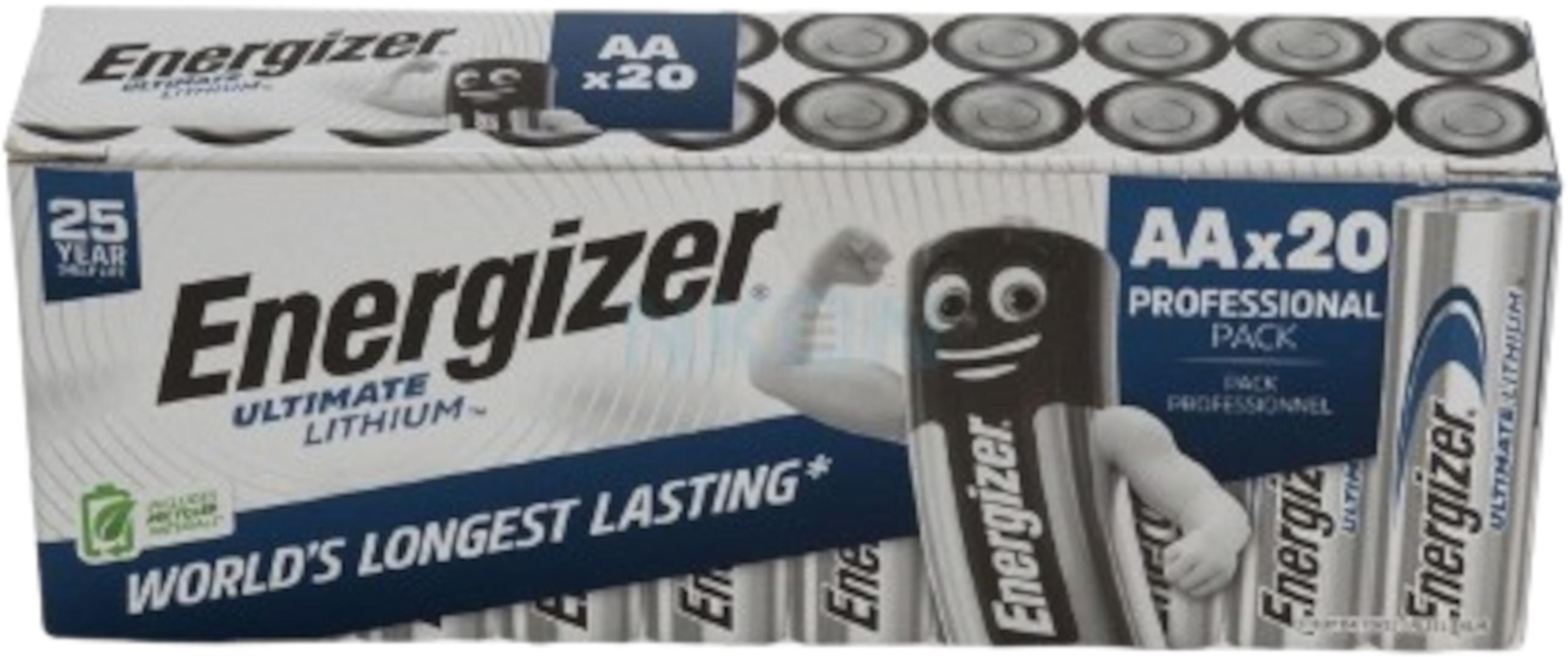 Energizer 20x AA Ultimate Lithium Batterien L91 - 1.5V E304283200