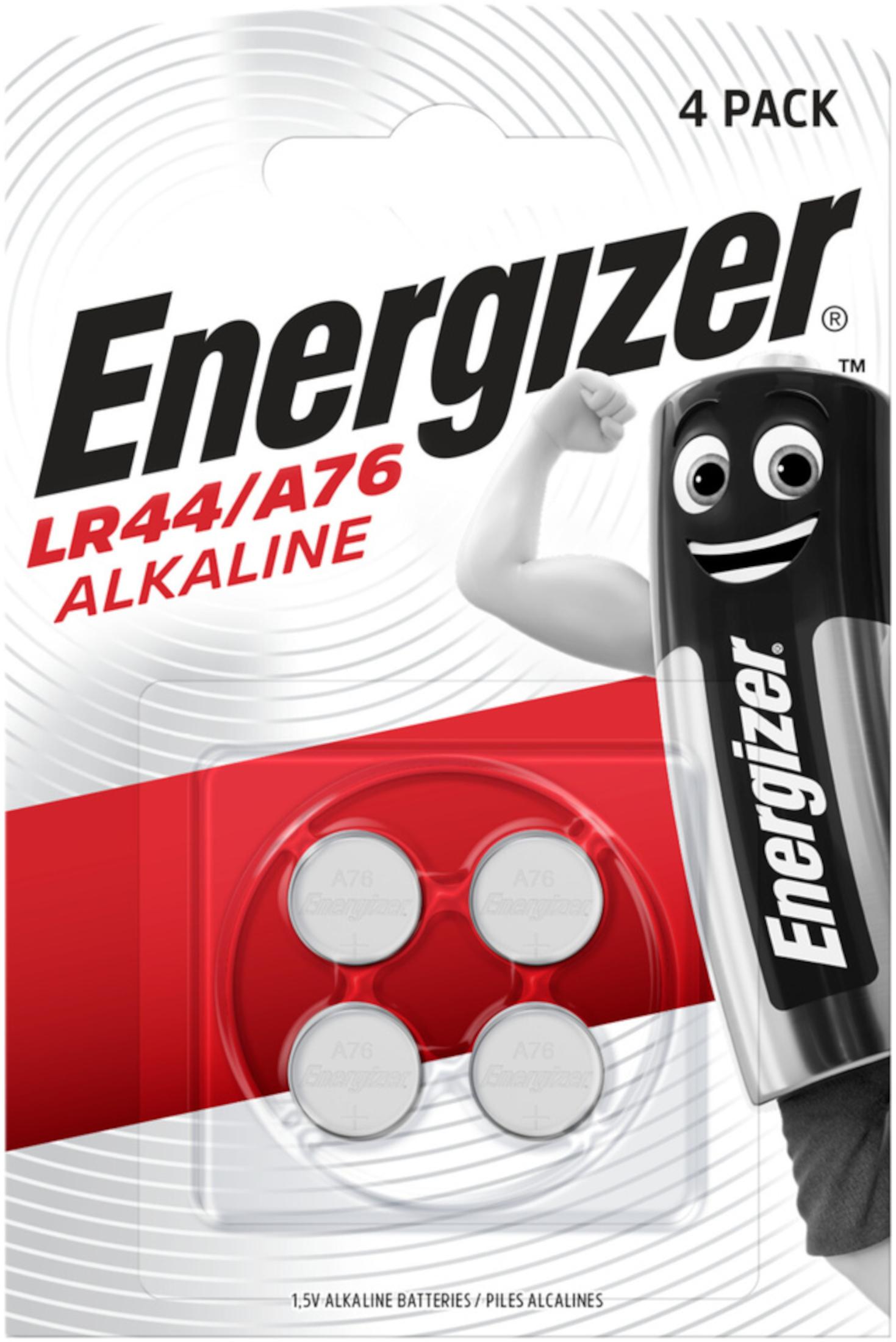 Energizer 3x 4er Blister LR44 Alkaline Knopfzelle A76 1,5V 357A GPA76 LR1154 AG13 E300141400