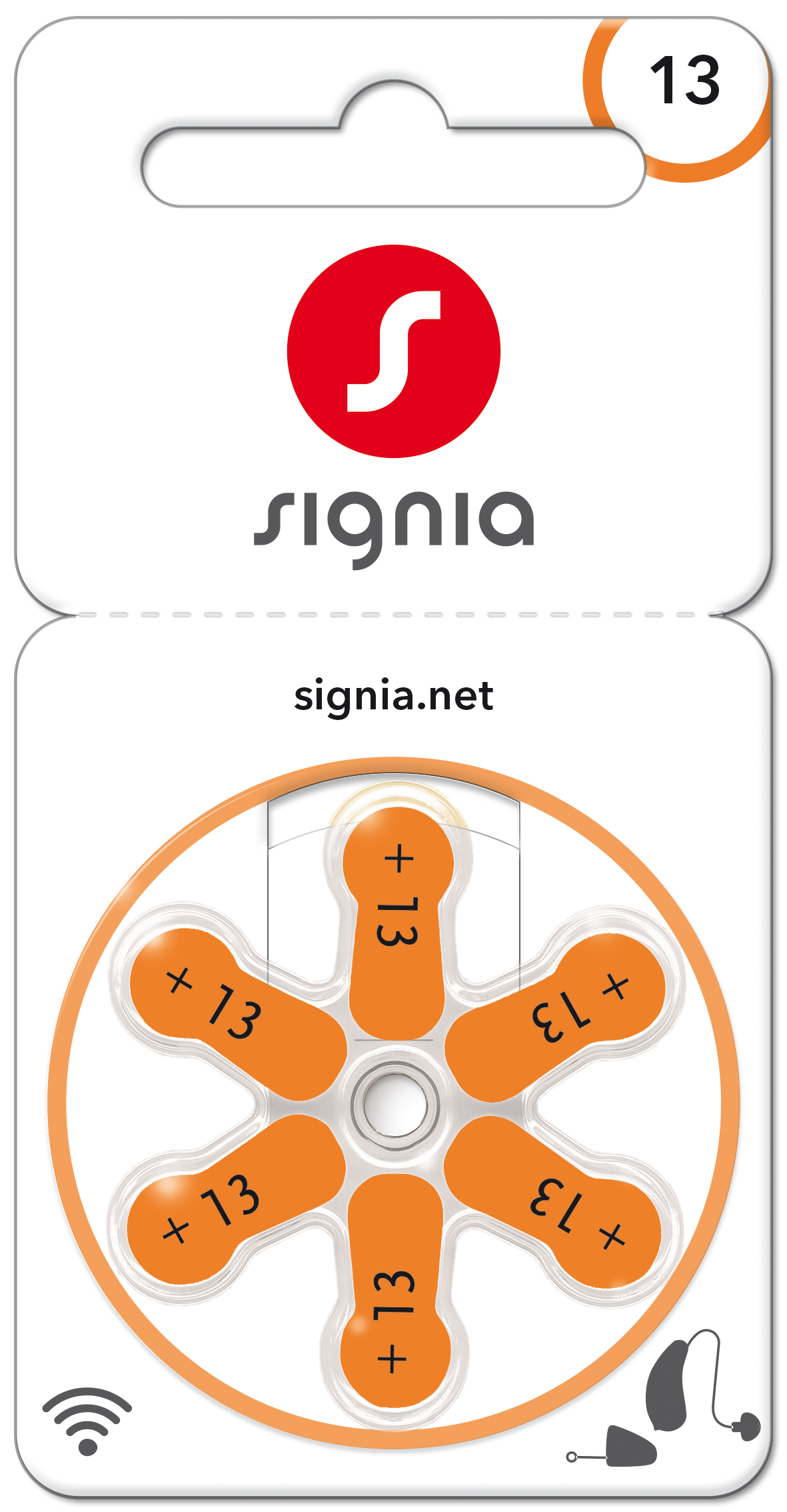 EWANTO_de__L1894__Signia_p13mf_5353FvonO0FTyKEax Signia Gr. 13 Hörgerätebatterien Orange 6er Blister PR48 24606 Sig13 p13mf