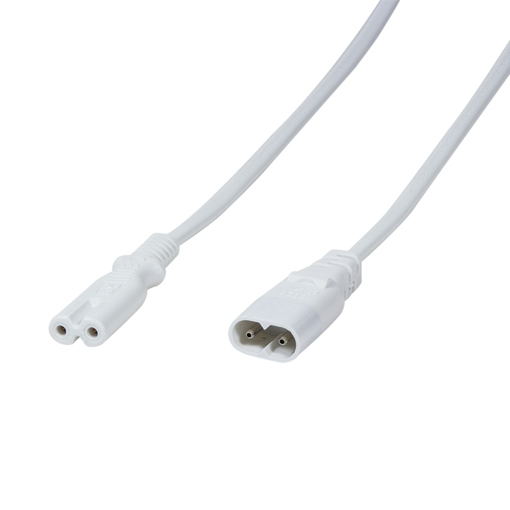 LogiLink Stromkabel Verlängerung, 2m, Weiß CP132