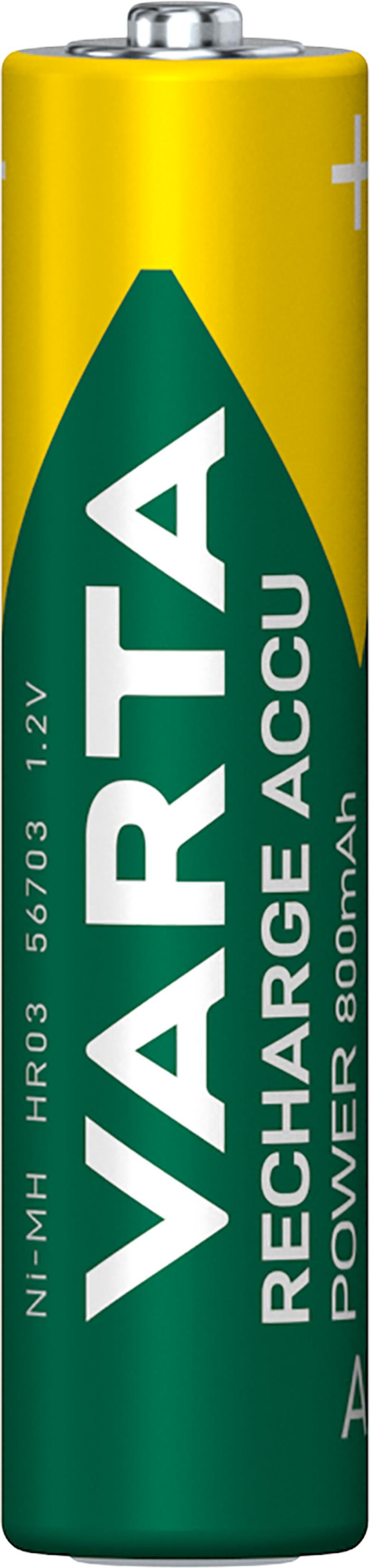 Varta 1 Zelle 800 mAh AAA Rechargeable Accu Ready2Use vorgeladener Micro Ni-Mh Akku Bulk gem. § 12 Abs. 3 UStG 56703