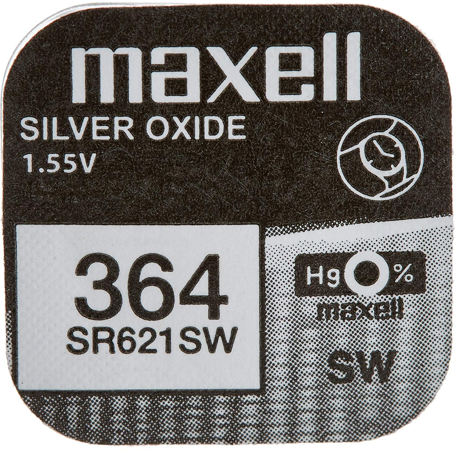 Maxell SR621SW 364 Uhrenzelle Silber Oxid Knopfzelle SR 621 SW V364 ...