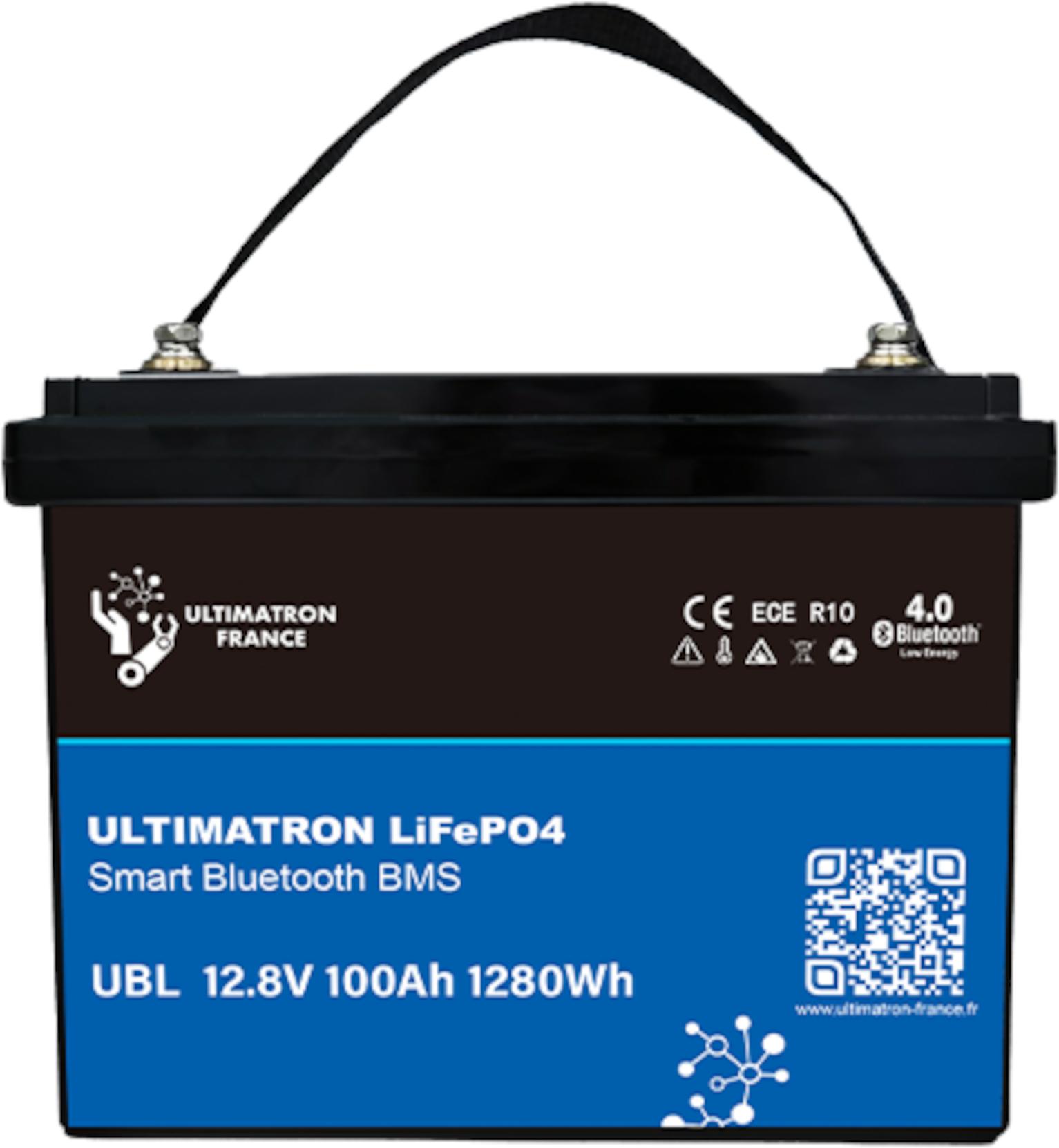 Ultimatron LiFePO4 Lithium Batterie 12.8V 100Ah mit Bluetooth und Smart BMS Integrated UBL-12-100-PRO