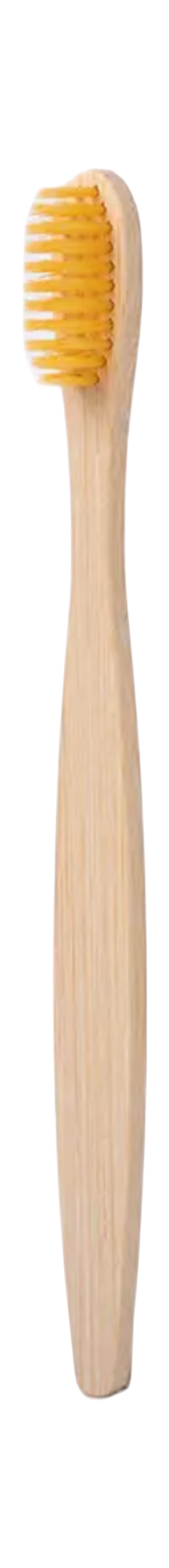 EWANTO Bambus Zahnbürste Gelb. Nachhaltig, biologisch abbaubar, natürlich und vegan für Erwachsene und Kinder ZBG-01