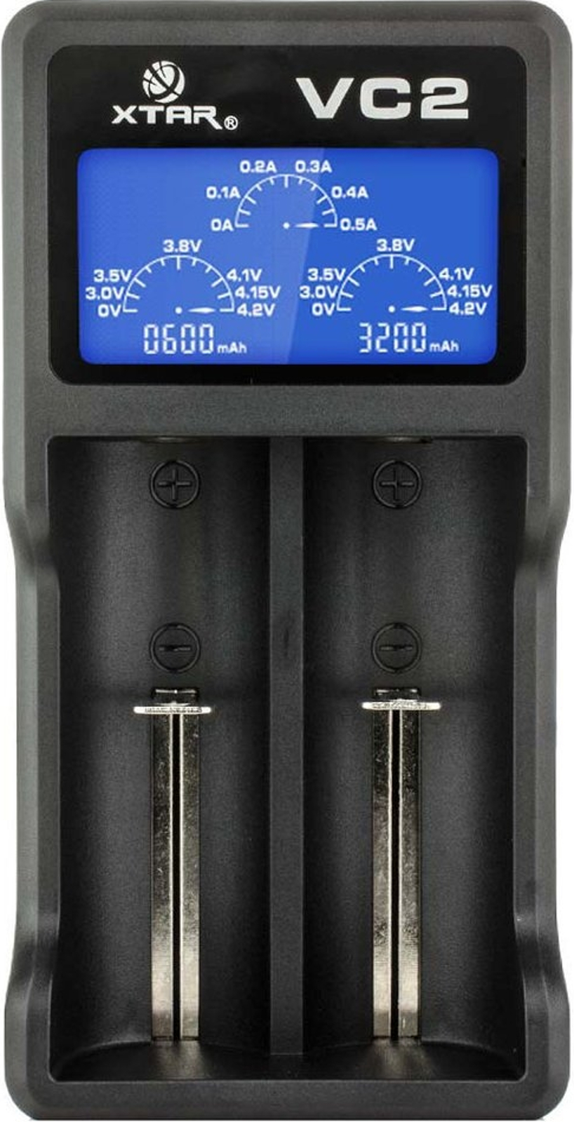 SET VC2 2-Schacht Lithium USB-Ladegerät + 2x VTC5A 18650 in Box SET VC2 2-Schacht Lithium USB-Ladegerät + 2x VTC5A 18650 in Box