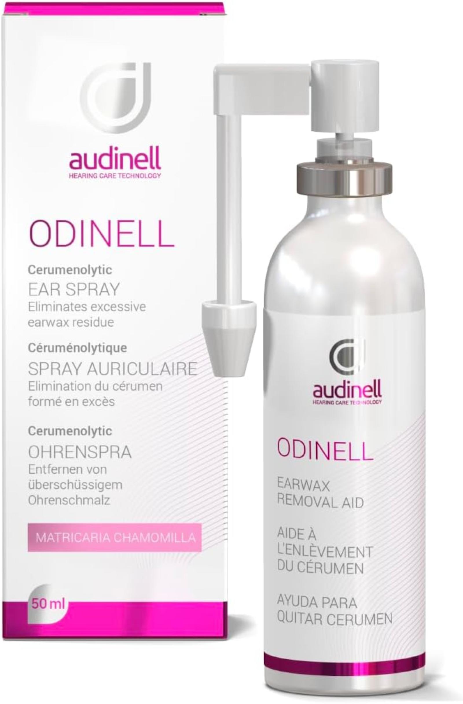 audinell 15x Ohrenspray 50 ML - Ohrenreiniger für Erwachsene und Kinder Ohrenschmalz Entferner - mit oberflächenaktiven Substanzen NELL1ODN-59