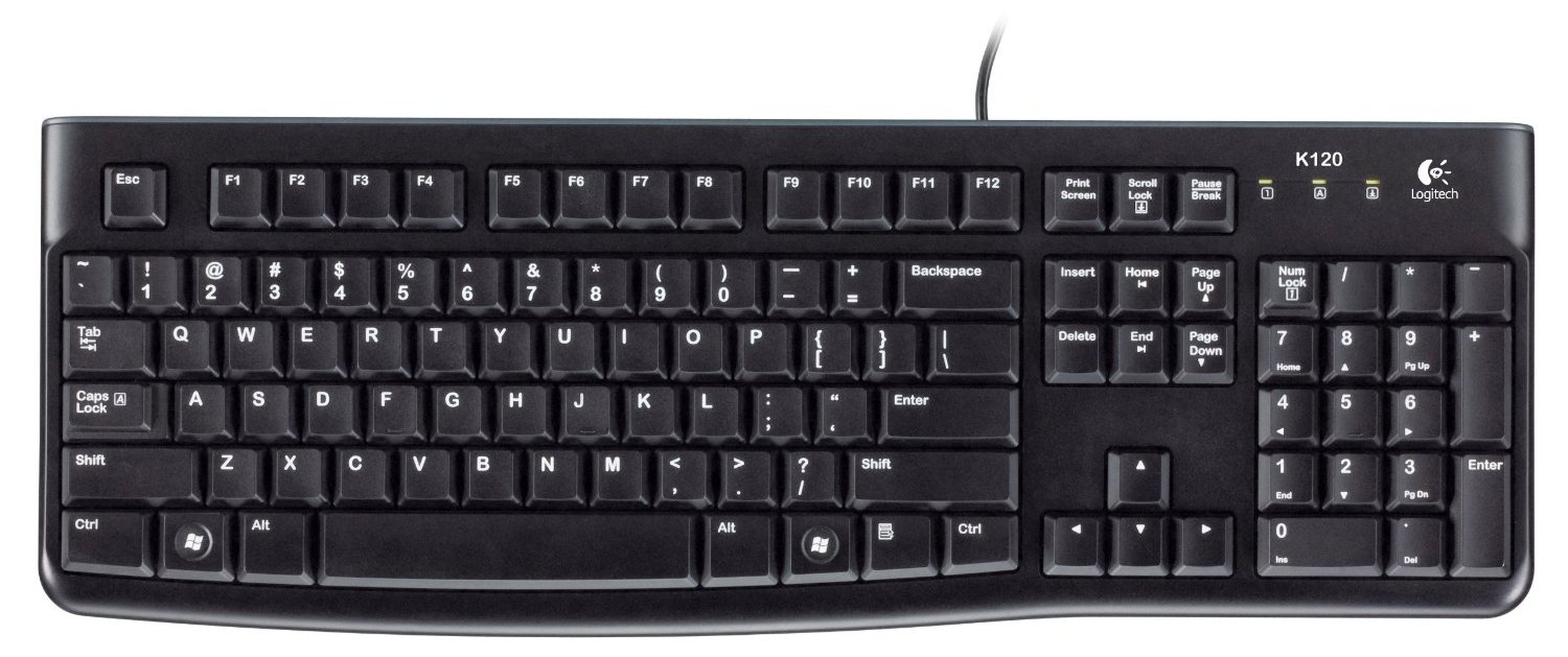 Logitech K120 – Tastatur – USB – Deutsch black 920-002516