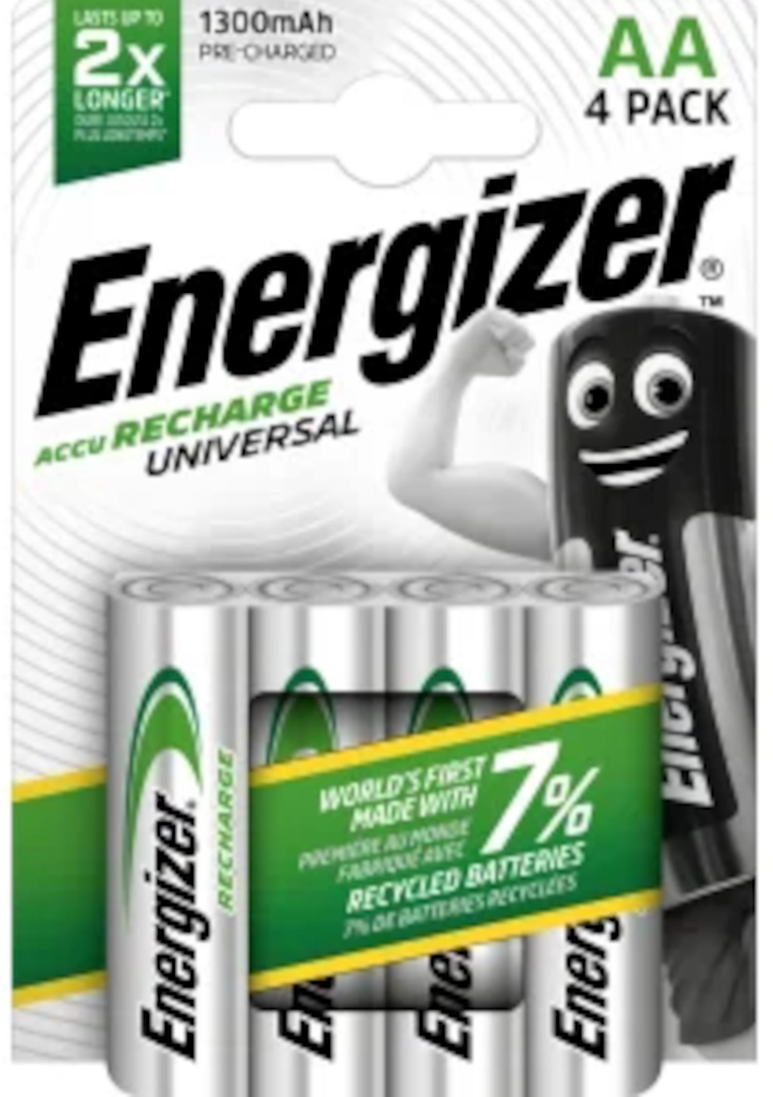 Energizer Accu Recharge AA 4er Universal 1300mAh 1,2V