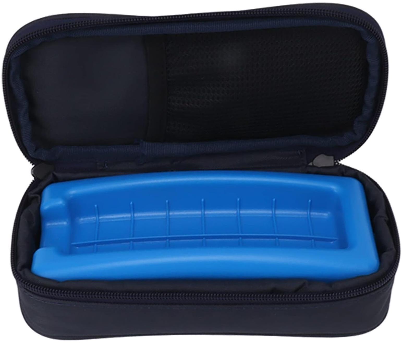 EWANTO_de__L18396__EWANTO_IT-04_9194ge6RKfIhsqxH0 EWANTO Insulin Kühltasche 4 Ampullen Innenlänge 15cm mit Kühlakku Dunkelblau Reisetasche für Medikamente Interferon Pen EpiPen Tabletten Augentropfen Spritze Glukose-Meter Diabetiker Kühltasche gekühlt IT-04