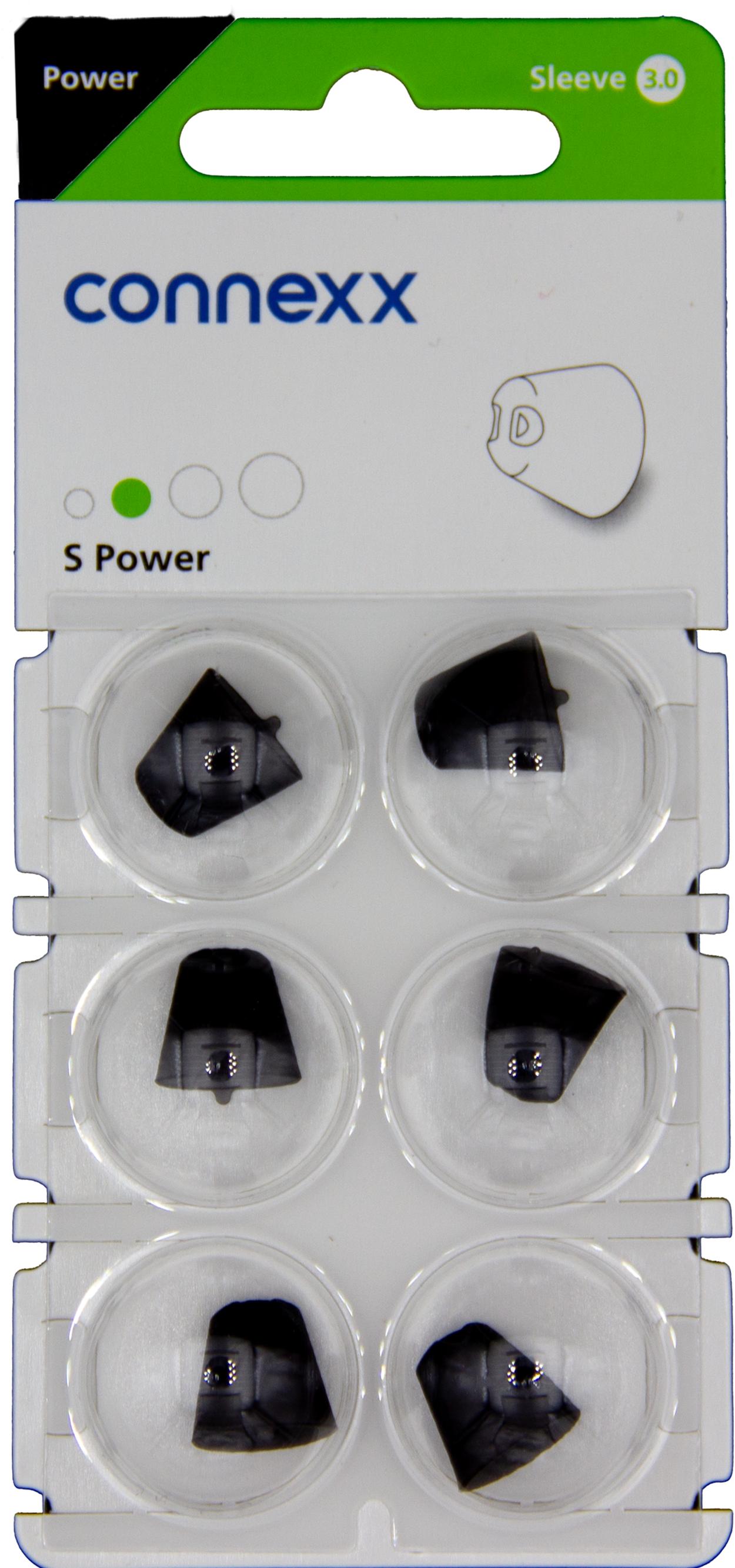 connexx Sleeve 3.0 Power S Domes 6er Blister Grün Hörgeräteschirmchen Silikon 10997193