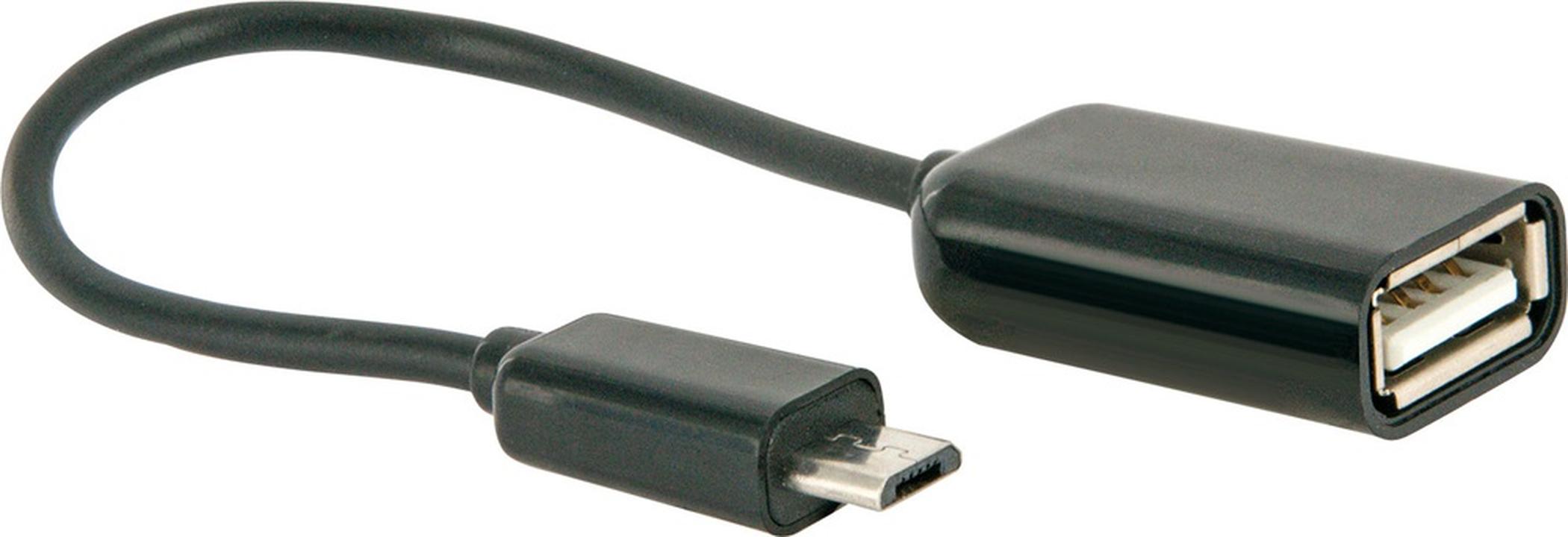 EWANTO 18 cm USB-A (w) auf micro USB (m) Schwarz geflochten Adapter Adapterkabel Ladekabel Smartphones Handys Tablets für Samsung Xiaomi Pixel Android Smartphones Digital Kamera Computer Universelle Kompatibilität Datenübertragung Kompakt Hochwertig M