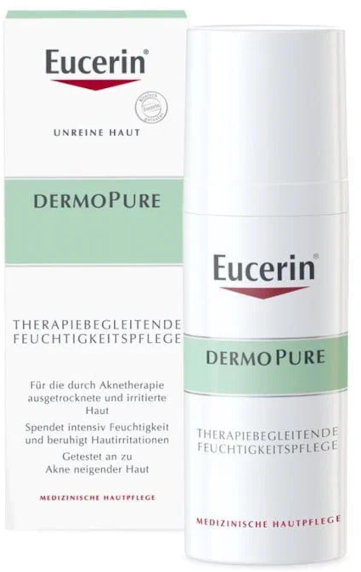 Beiersdorf Eucerin DermoPure 50ml Therapiebegleitende Feuchtigkeitspflege für Aknetherapie und irritierte ausgetrocknete Haut 13235704