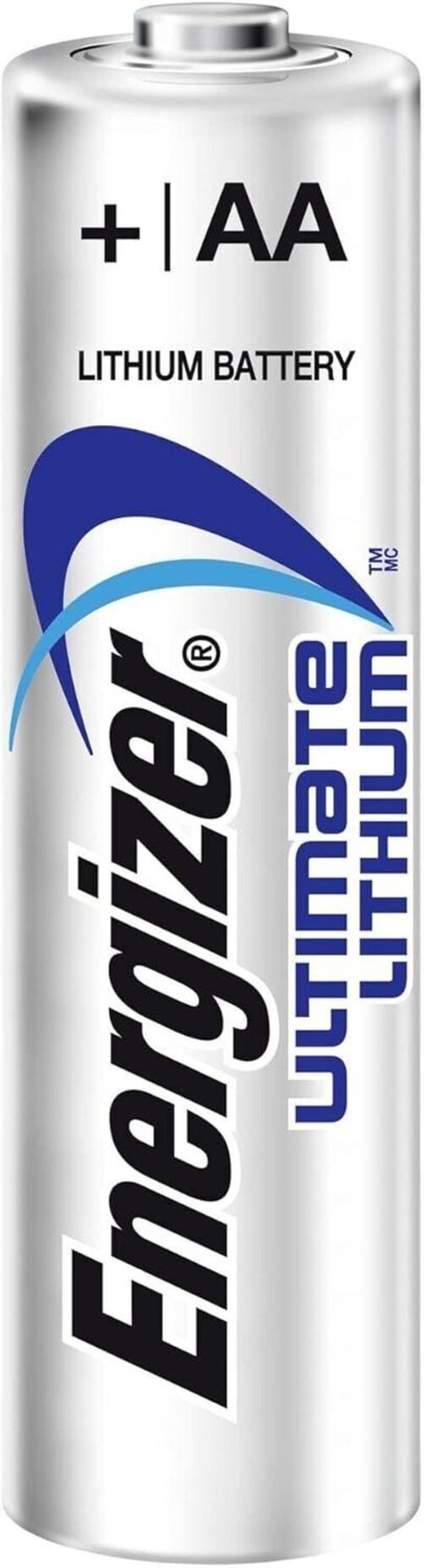 Energizer Ultimate Lithium AA Mignon L91 Batterie 1,5V 3000 mAh FR6 Li-FeS2 Bulk (Einzelbatterie) 636010