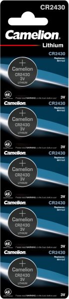 Camelion Lithium Knopfzelle CR2430 2430 3V 5er Blister 13005430