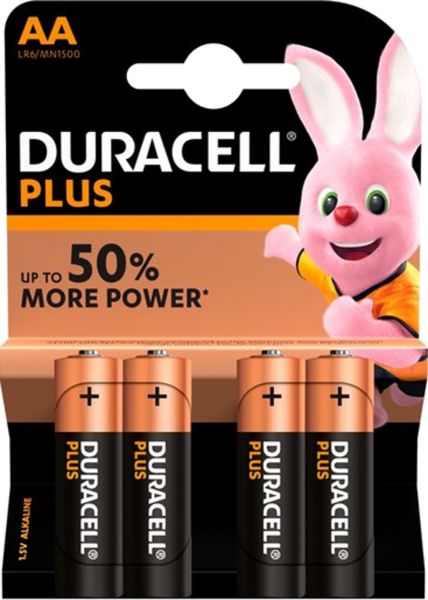 Duracell AA Mignon LR6 1,5V Plus Power 4er Blister Stilo MN1500