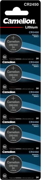 Camelion Lithium Knopfzelle CR2450 2450 3V 5er Blister 13005450