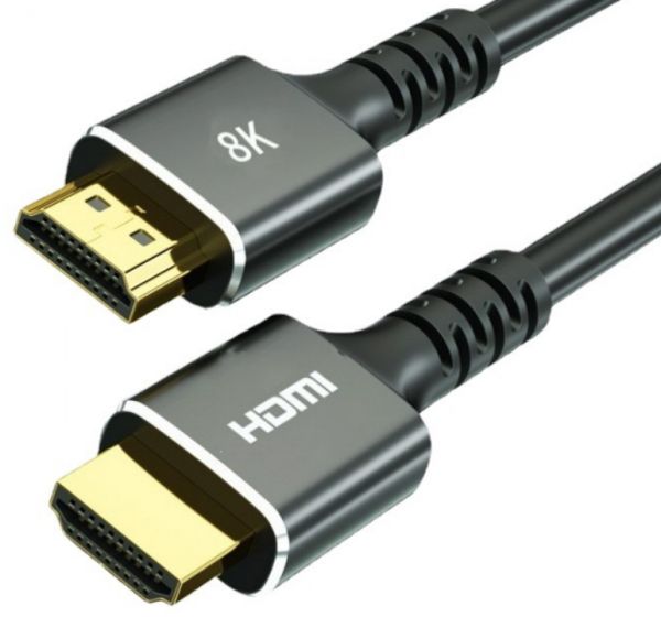 EWANTO 1m 8k HDMI (m) Kabel Multifunktionskabel Schwarz High Speed für DVD 8k TV PS5/Xbox Series HKH-01