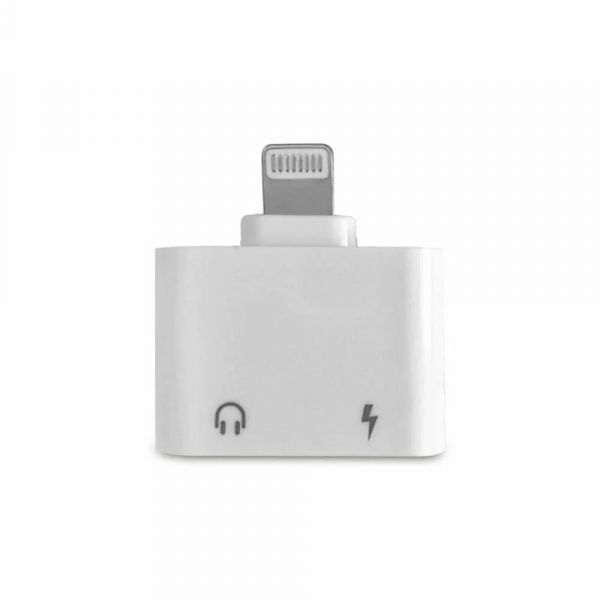 EWANTO Lade- und Audioadapter für iOS für Apple iPhone für iPad (m) auf für (w) Audio und (w) weiß Lade Adapter Musik für Handy für Macbook, für ipad, Laptop und Tablet für iPhone für iPad 5 6 7 8 11 12 13 X Xr Xs Max ALW-01