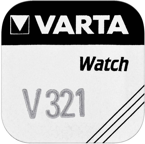 Varta 20x Watch V 321 Uhrenzelle Knopfzelle SR616 SW V321 Silber-Oxid 16mAh 1,55 V 1er Blister V 321