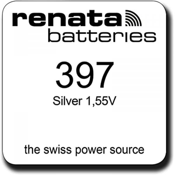 Renata Watch 397 Uhrenbatterie SR726SW 0% Mercury 1,55 V Battery 1er Blister 397