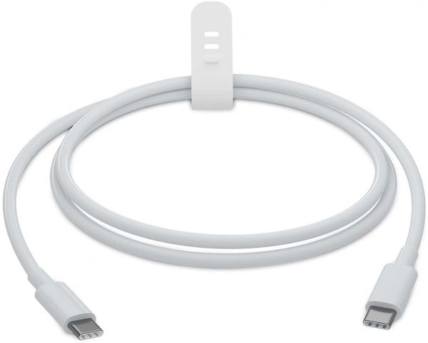 EWANTO 1m 100Watt USB-C auf USB-C Kabel Weiß Ladekabel Power Delivery und SuperSpeed für Macbook, Apple, Samsung, Xiaomi moderne Smartphones und Laptops UCUCK-01