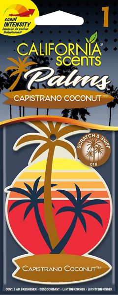 California Scents Lufterfrischer Palm 4er Packung Geruchsorte Capistrano Coconut 4 Duftpalmen Air Fresheners CPA016-4EU 149844