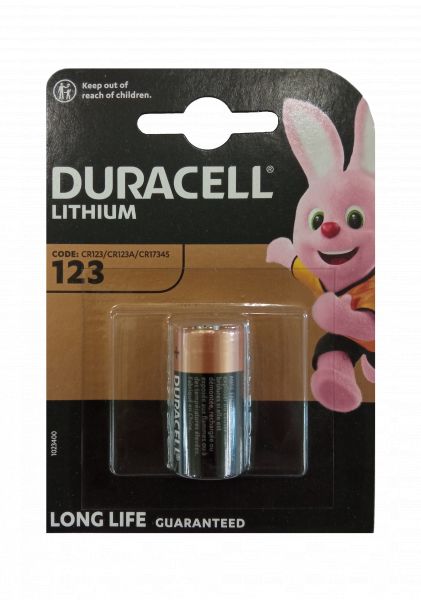 Duracell CR123 High Power Lithium 1er Blister Photobatterie CR123A 3V/B CR17345 123