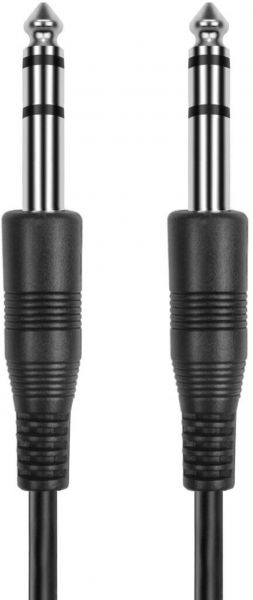 EWANTO 1m Klinke Stecker 3,5mm AUX (m) auf Klinke Stecker 3,5mm AUX (m) Schwarz Geflochten Audio Musik Kopfhörer Earphone Earpad Headphone Kabel KSAKS-02