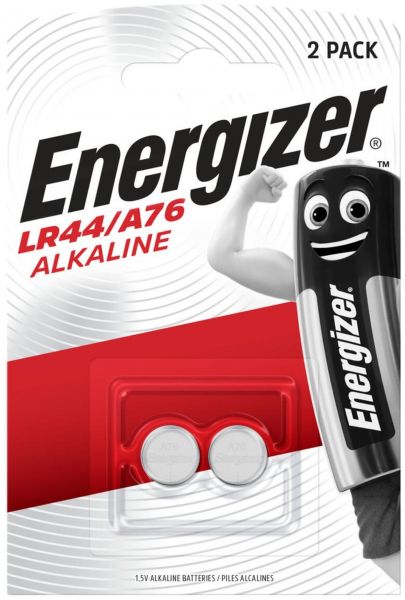 Energizer 2x 2er Blister LR44/A76 Alkaline Knopfzelle 1,5V 623071