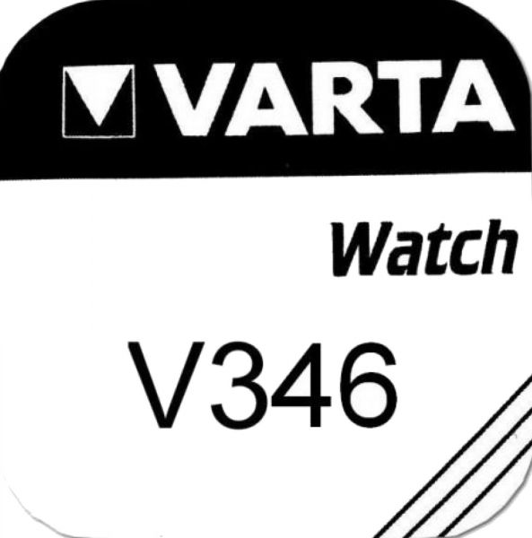 Varta 100x Watch V 346 Uhrenzelle Knopfzelle SR 712 SW V346 8 mAh 1,55 V Silber-Oxid 1er Blister V346