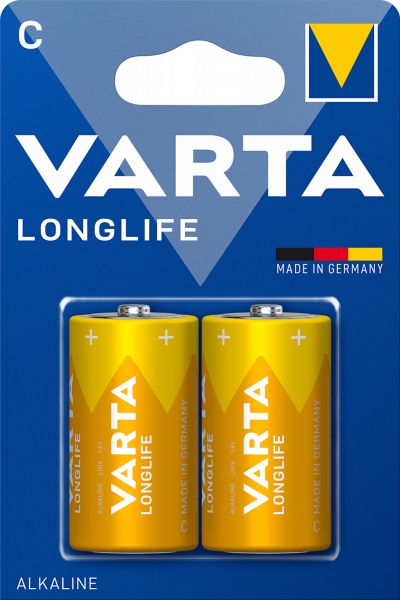 Varta 10x Longlife C LR14 Baby 1,5 V Alkaline Batterie 2er Blister MN1400 4114