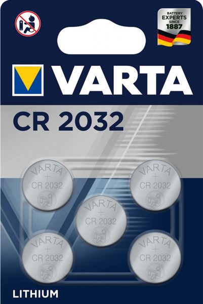 Varta 100x CR2032 5er Blister 3V Batterie Lithium Knopfzelle 6032 VCR2032
