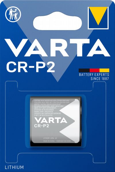 Varta 1er Blister CR-P2 Photo Lithium Batterie 6V Fotobatterie CRP2P 6204