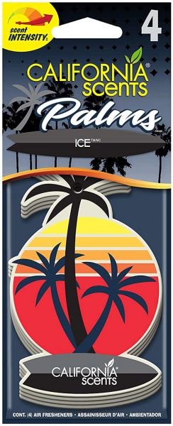 California Scents Lufterfrischer Palm 4er Packung Geruchsorte Ice 4 Duftpalmen Air Fresheners CPA060-4EU 149869