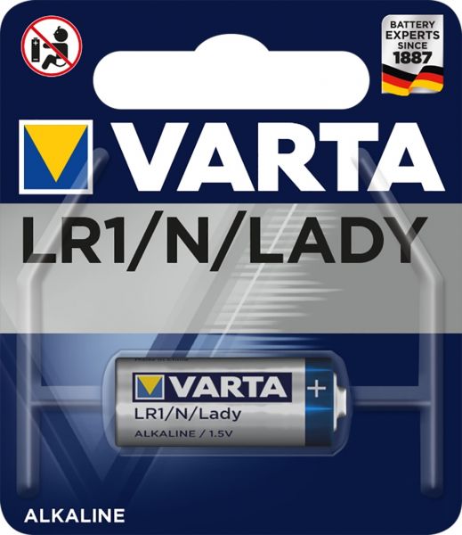 Varta 100x LR1 4001 N 1.5V 1er Blister Foto Batterie Lady