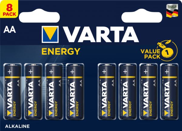 Varta Energy 8er Blister AA Alkaline 1,5V LR6 Mignon MN1500 4106