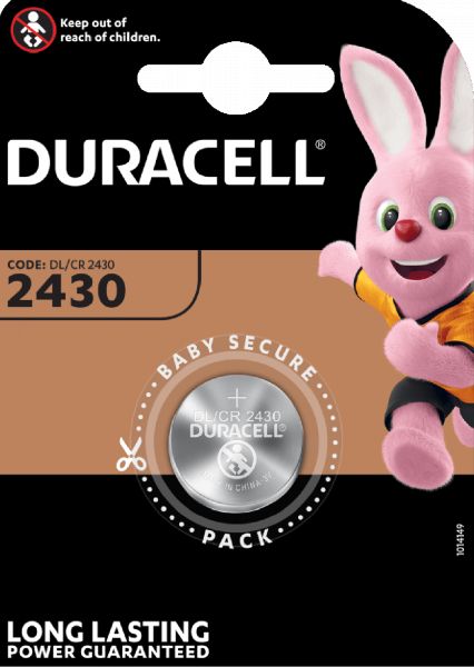 Duracell 5x 1er Blister CR2430 Spezielle Lithium Knopfzelle 3V Specialty DL2430 2430