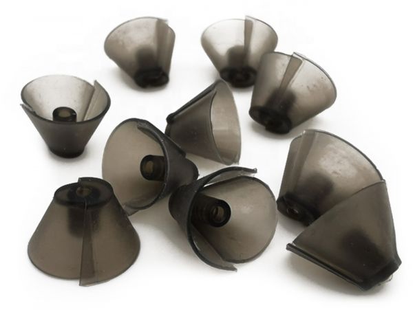 EWANTO 10x Tulip-Dome/Tulpen-Schirmchen aus Silikon für Hörgeräte HA-18